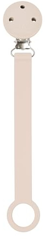 Nattou Pacifier Clip with Universal Holder Silicone, 21 cm, Beige