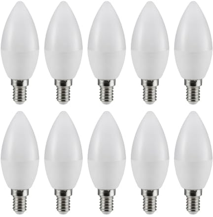 Müller-Licht 10 x LED Leuchtmittel Kerzenform 5,5W = 40W E14 matt 470lm neutralweiß 4000K