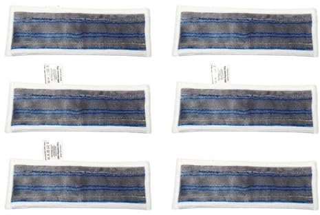 KIROJA Paño de mopa Grueso de 2/6 Uds. for Limpiador de Vapor For Karcher For EasyFix SC1 SC2 SC3 SC4 SC5, Almohadillas for aspiradora Recomendable (Color : 6PCS)