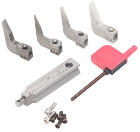 XHTLLO 4-teiliges Ersatzmesser-Set Für Holzbearbeitungs-Handhobel, Hartmetall-Fräshobelmesser, 1/16, 1/8, 3/16, 1/4 Zoll Breites Hobelmesser Für Die Holzbearbeitung