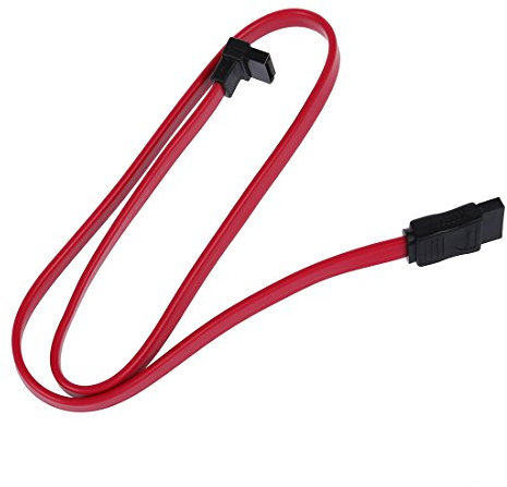 Begchy Lot de 5 câbles 2 mâle vers 2 mâle 19,7 mm en forme de L pour disque dur / Sata2 / CD-ROM / CDRW / DVD - Rouge