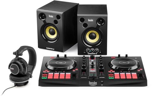 Hercules DJ Essentials Kit – All-in-One Kit to Learn to DJ – Software and Tutorials Included