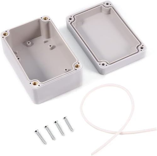 Wasserdichte Anschlussdose IP65 – 15 Größen zur Auswahl, Abzweigdose aus ABS für DIY-Projekte, Elektrischer Verteilerkasten, Aufputz, 100 x 68 x 50 mm