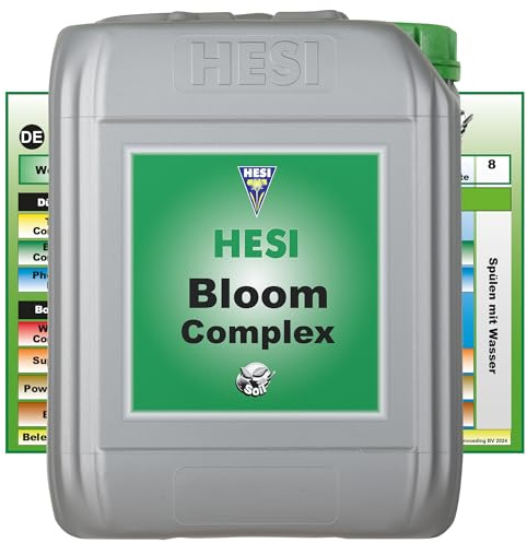 Hesi Bloom Complex 5L – Hochwirksamer Blütendünger für gesunde Blütenbildung, Optimale NPK-Versorgung, Fördert Blühkraft und Ertrag, Ideal für Cannabis und andere Pflanzen