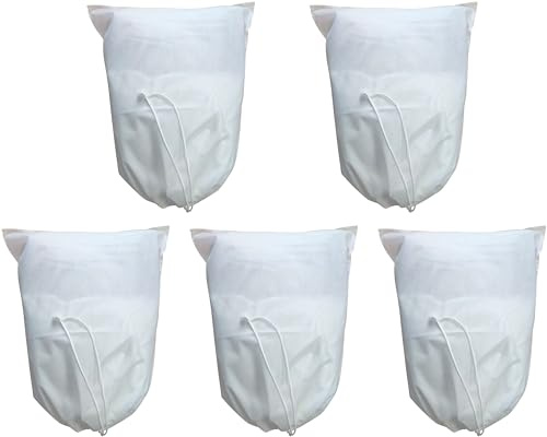 EraGreen Lot de 5 housses de protection hivernales - 80 cm x 120 cm - 50 g/m² - Protection hivernale pour plantes en pot - Protection contre le gel pour plantes - Toison antigel