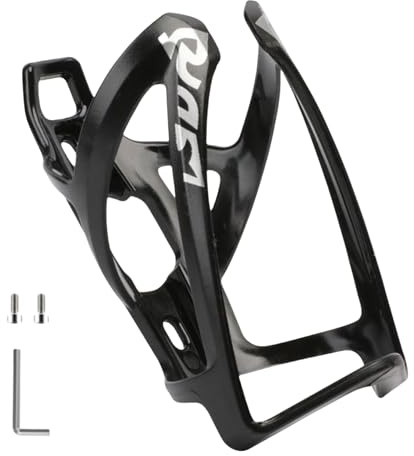 Bike Bottle Holder LBMONKEY Bike Bottle Cage with Bike Bottle Screws Water Bottle Holder for Bike Road MTB Sturdy Bike Drinks Holder Set (1pk bike bottle cage, Black)