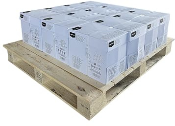 Amazon Basics Druckerpapier, DIN A4, 80 g/m², Palette, 12 Kartons, 60 Packungen, 30,000 Blatt, Weiß