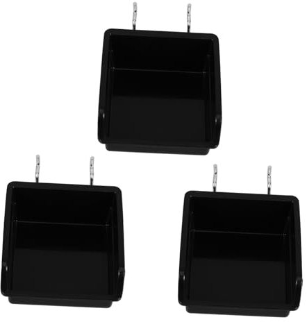 SHINEOFI 3pièces Bacs De Rangement pour Panneaux Perforés à Carrés Organisateurs Antistatiques pour Vis Et Boulons Utilisables Garage Atelier Et Bureau