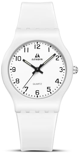 LN LENQIN Kids Watch Analog Quartz Watches for Girls Boys Silicone Strap Children's Waterproof Wrist Watches