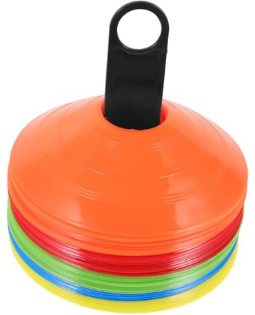 TOYANDONA 1Ensemble Cônes Entraînement de Football Cônes Multicolores avec Support de Rangement Matériel Exercice pour Foot pour Délimitation Entraînement