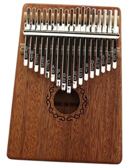 ibasenice Vintage Kalimba Tasten Daumenklavier aus Akazienholz und Mangium für Anfänger Fingerklavierinstrument mit Feiner Verarbeitung für Wunderschöne Musik Einfach zu Bedienen Tragen