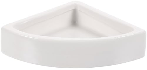 BAZEITFLOW Ciotola per Alimentazione rettili in Ceramica Triangolare, Contenitore Acqua e Cibo per lucertole, gechi e Tartarughe, Resistente e Compatto