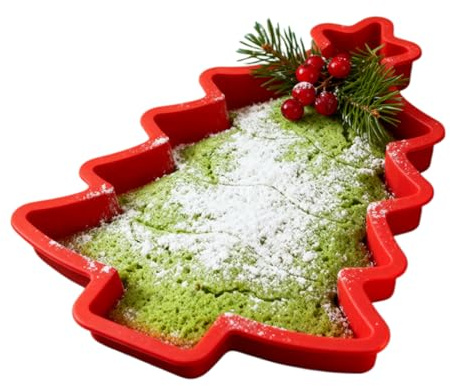 Tktouci Stampo In Silicone Per Dolci A Forma Di Albero Di Natale, Alimentare Resistente Al Calore Per Feste, Per Torte Albero Di Natale Da Forno, Per Caramelle Gomme Cioccolati Gelatina Sapone