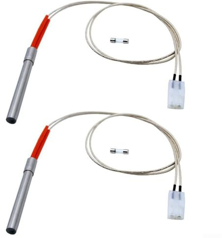 Juego de 2 encendedores de varilla caliente para parrillas de pellets PitBoss y modelos seleccionados, incluyendo parrillas de la serie 070 075 Pro 22 Pro 34 Lil Tex BBQ Series