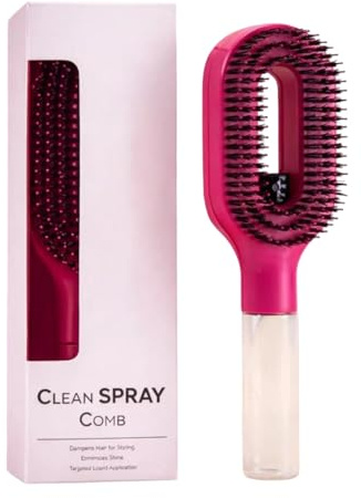 Brosse à cheveux avec pulvérisateur d ' eau, pour voyage, hydratante et douce, sans dommages, brosse à cheveux mouillés avec saupoudrage