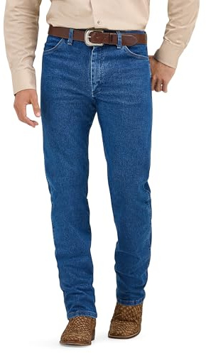 Wrangler mens Cowboy Cut Active Flex Original Fit Jeans, Stonewash, 36W x 34L US