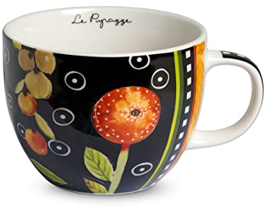 Egan Tazza Colazione Le Pupazze Nera ML 600