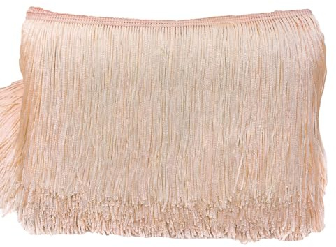 15 cm x 2 m - Bordure franges - Ruban dcoratif - Frange de danse - Frange coupe en soie - Pour la couture, le bricolage, les vtements, la lingerie, les costumes, les rideaux, la dcoration, le mousseux