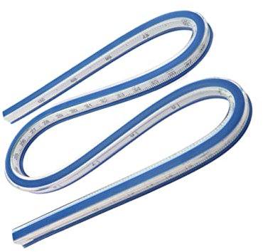 NUOBESTY Flexibles Kurvenlineal Aus Vinyl Biegsames Messwerkzeug Für Technisches Zeichnen Kleidungsdesign Vermessung Und Handwerk Für Präzise Formen Und Linien