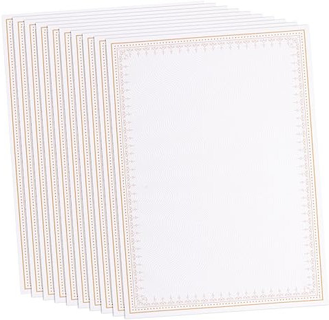 Printable Certificate Paper A4 10pcs White Paper Award Sheets