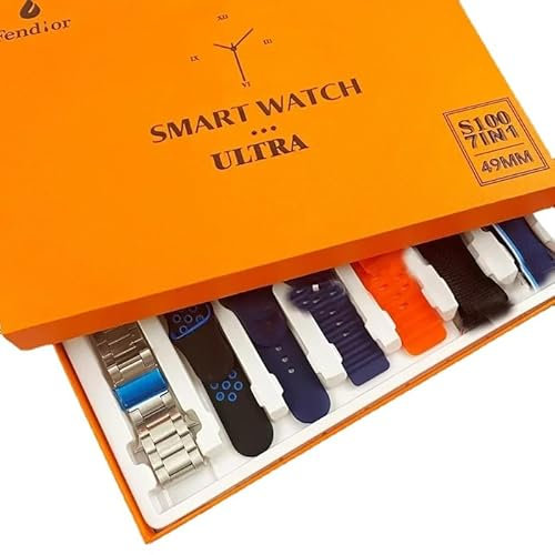 S100 Ultra 9 - Reloj inteligente 7 en 1, correas de 49 mm, llamada Bluetooth, reloj inteligente Series 8, reloj Ultra (azul)