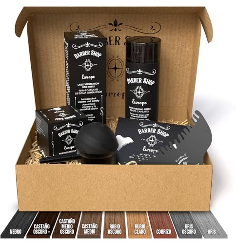 KIT X3 Fibras Capilares - Contiene - Fibra Capilar Hombre Mujer - Aplicador Fibras Capilares y Optimizador - Hair Fibers - Microfibras Capilares para Disimular Calvicie - Polvos Pelo hombre (Cobrizo)