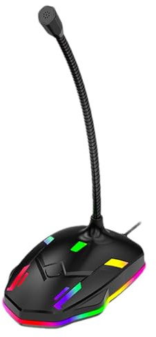 Micro PC | Micro à condensateur pour ordinateur portable | Microphone de conférence USB Plu and Play micro PC microphone réglable à 360 degrés microphone design col de cygne microphone de conférence