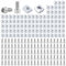 Zimoer M5 Sliding T Nuts, 200 Pcs Hammer Head Fastener Nut Thread T Slide Drop in Nuts With M5 Hexagon Socket Screw for European Standard 2020 Series 6mm T-Slot Aluminum Extrusion Profile