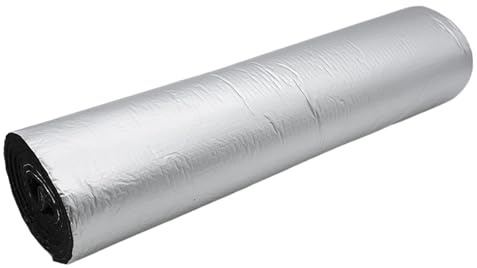 Coussin d'isolation Rouleau De Coton Insonorisant Pour Voiture – Tapis Antibruit Autocollant Et Ignifuge Pour Toit Portes Plancher Capot Moteur Capot Bouclier Thermique(1PC-M-500x2000x5mm)