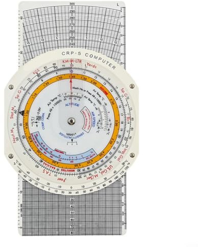 E6B Flygdator cirkulär bildregel manuell flygplotter för pilotutbildning navigering bränsleförbrukning markberäkningar 25 x 10 cm för FAA student klassrumsborr (E6B-P5)