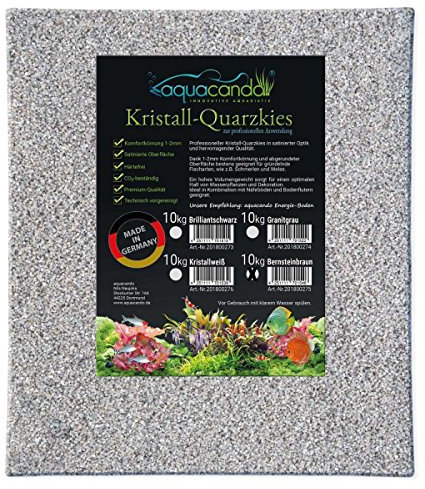 aquacando Aquarium Kristall-Quarzkies Kristallweiß (10kg)