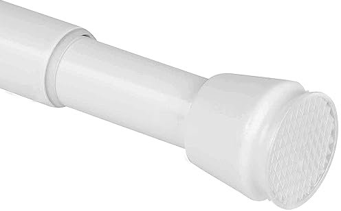 bomoe Bastone per Tenda a Pressione Regolabile 140-260cm Bianca – Asta Doccia Antiscivolo Alluminio senza Forare né Viti – Installazione Semplice – Asta Appendiabiti per Armadio – Neptun
