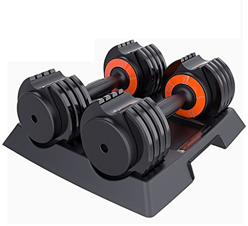 DXIUMZHP Hanteln Smart Fitness Hantel Männer Verstellbares Gewicht Haushalt Hantel Rack Set Einzelpaar Übungsarm Muskel 2,5-30 Lbs (Color : Black-1)