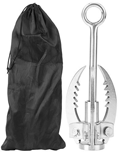Alomejor Outdoor Grappling Hook Edelstahl Kletterklaue 3 Klauen Klapphaken f¨¹r Klettern Bergung und Sicherheitsger?te Outdoor Kletterausr¨¹Stung