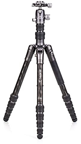 Benro Trípode de Fibra de Carbono Bat Series 15C y Cabezal VX20 de 5 Secciones