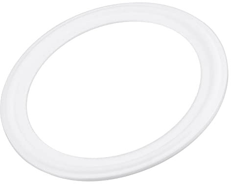 sourcing map PTFE-Dichtungsflansch O Ring für 2,5 Zoll Vakuumspanner weiß