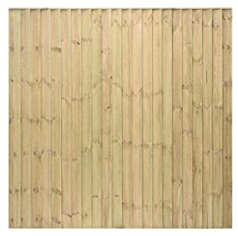 Timber Products (PACK OF 3) Fence Panel 6x6 (1.83m x 1.83m) 6ft x 6ft - Garden Fencing Panels Feather Edge Construction - Pressure Treated Heavy Duty Close Board (6x6 featheredge)