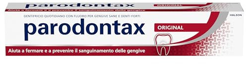 Parodontax Dentifricio Original, per Gengive Sane e Denti Forti, Uso Quotidiano, Alito Fresco, Gusto Migliorato, 75ml