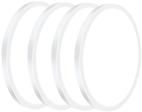 Superyofo 4Pack 2800LM Flush Mount LED Ceiling Lights,White 24W Slim Ceiling Light Fixture Round Day White 6000K Thin Round Flat 9Inch Ceiling lamp 120V Surface LED Ceiling Light 250W Equivalent