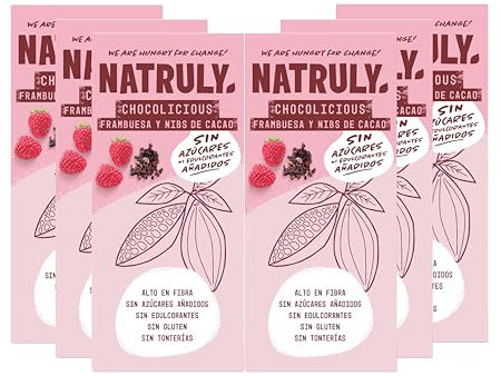 Chocolicious 72% Cacao 85 Gr (Frambuesa, 85 g (paquete de 6))