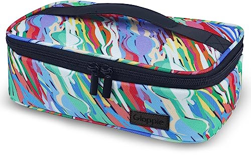 Gloppie Klein Kühltasche Leicht Lunch-Tasche für Lebensmitteltransport, Thermotasche Einkaufstasche Kühlbox Thermo Tasche Picknicktasche Isoliert für Erwachsene Männer Frauen, Mehrfarbig