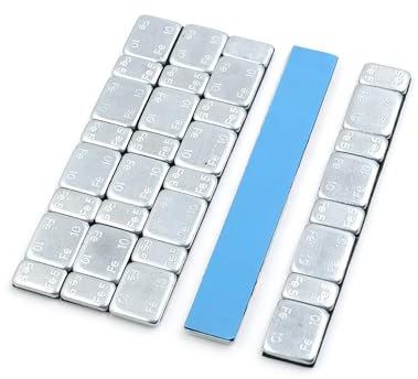 A ABSOPRO 60g 2.1oz Motorbike Car Wheel Balance Weights 124 x 18mm (Set of 5)