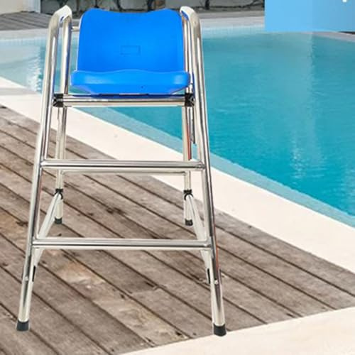 ZHPPED Silla de socorrista de Piscina Escalera de Piscina Equipo de Seguridad Silla de Socorrista, 120/150/ 180cm de Altura Sillas de Salvamento de Alta Resistencia para Playa,H-120cm/47in/3.9ft
