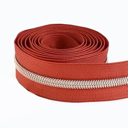 5# RoseGold Nylon-Reißverschlussband, Reißverschlussschieber, Taschenreißverschlüsse zum Nähen von Reißverschlüssen, Reparaturset, DIY-Kleidungszubehör-M657-Nr. 5-3