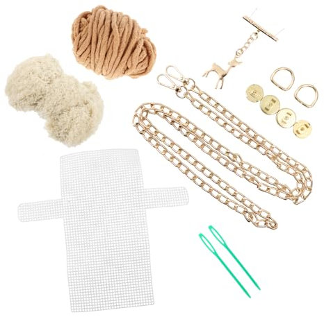Anneome Diy Stricktaschen Mit Praktischem Material Kit Inkl Buntes Purse Making Kit Für Handgefertigte Taschen Taschenzubehör Und Häkelprojekte Geschenk Für Damen Und Bastelbegeisterte