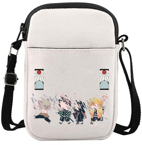 LEVLO Bolsa cruzada de dibujos animados de anime, regalo de cosplay, bolsa de hombro para familiares y amigos, mercancía de anime de dibujos animados