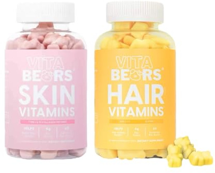 Vitabears Perfect Duo: Hair & Skin Vitamins - Healthy Skin, Hair & Nails