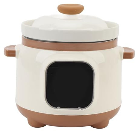 Cuiseur à Ragoût électrique, 1,8 L 235 W Faitout électrique en Céramique, Réservation 24 Heures, Multifonction, Entièrement Automatique, Mijoteuse pour Tisane Soupe Ragoût