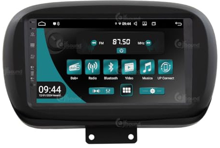 JF Sound - Autoradio Android JF-031FX-UP compatibile con FIAT 500X dal 2014 | CarPlay e Android Auto DAB+ |9 pollici HD | Prodotto in Italia