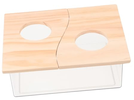 UPKOCH Acrylbehälter Für Hamster Sandbad Mit Deckel Bad Behälter Für Kleintiere Wie Chinchillas Und Hamster Zubehör Für